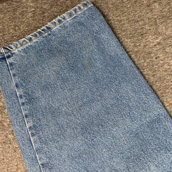 Vintage Tommy Hilfiger Jeans Men 34x30 Baggy Wide Leg Y2K Spellout Hip Hop - Picture 12 of 15